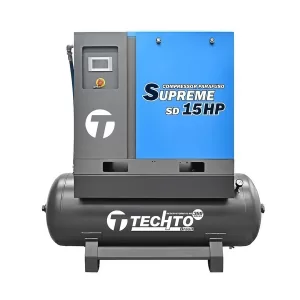 Compressor de Parafuso Techto Supreme SD 15HP 360L 220V