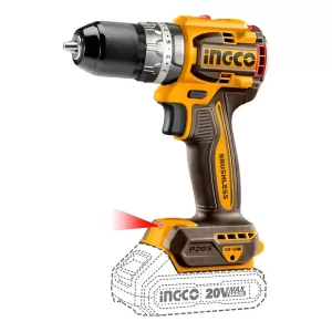 Parafusadeira e Furadeira INGCO com Impacto 1/2” BL à Bateria Íon-Lítio 20V