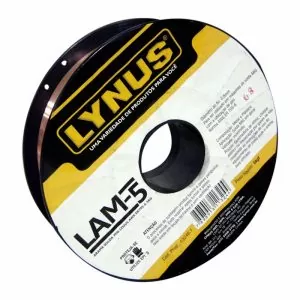 Arame de Solda MIG Com Gás 0,8mm 5KG AWS ER 70S-6 Lynus LAM-5