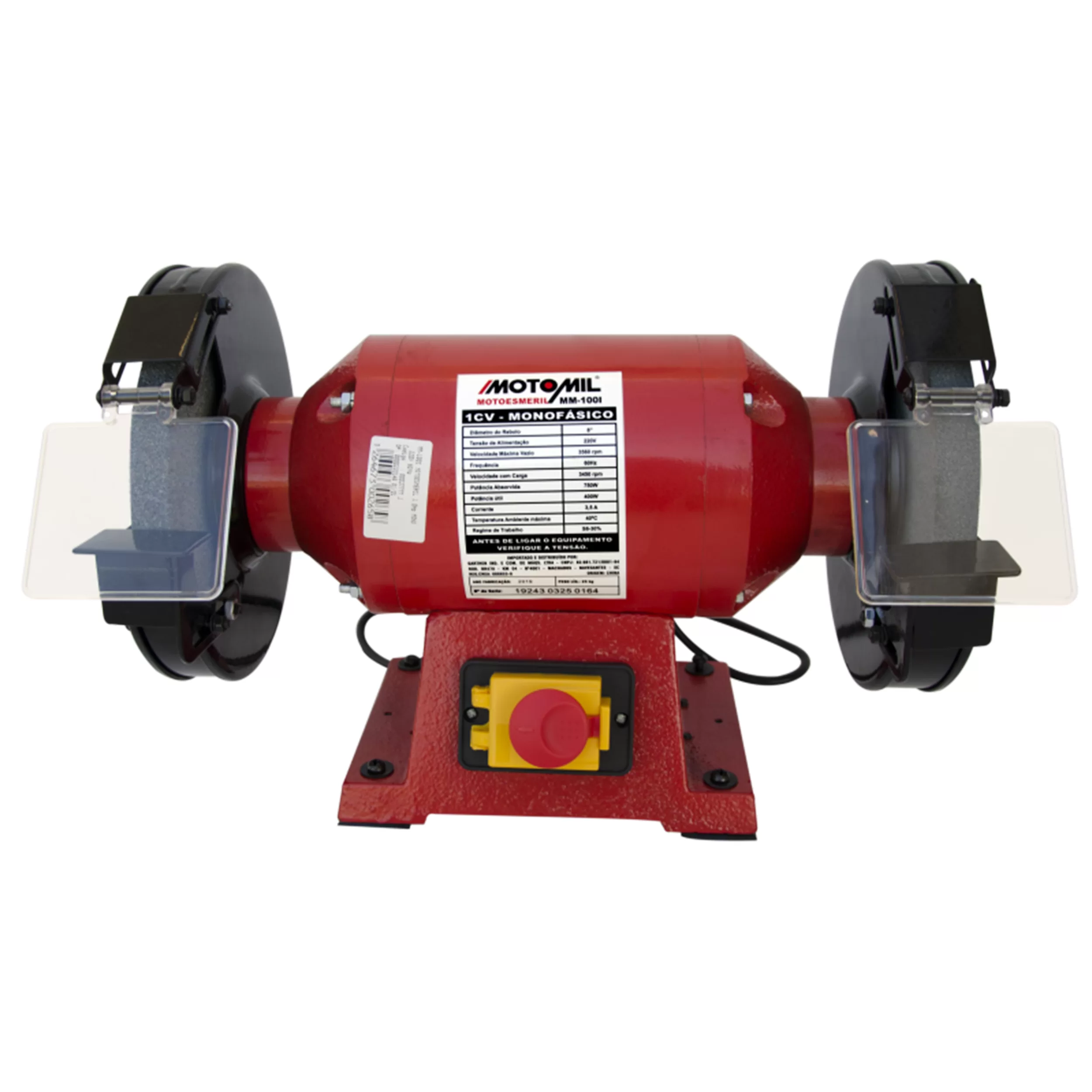 Motoesmeril MM-100i 1 HP 220V Monofásico Motomil