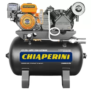 Compressor de Ar de Alta Pressão Chiaperini CJ15+ APV 150L 7HP Gasolina