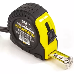 Trena Emborrachada Hammer com Fita de Aço 16 mm x 3 m com Trava