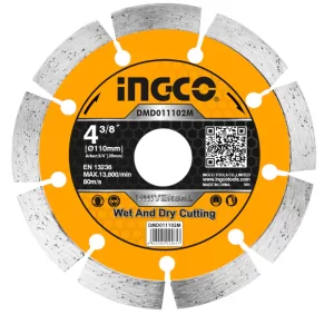 Disco Diamantado Segmentado 4.3/8" INGCO