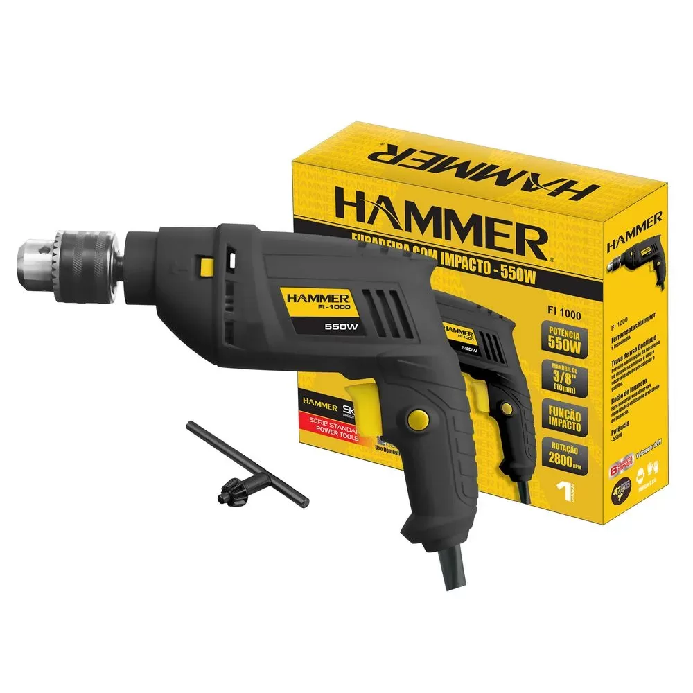 Furadeira de Impacto 3/8" 550W 220V GYFI1000 Hammer - Imagem 2