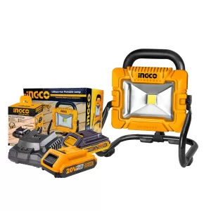 Lanterna Refletora INGCO Com Bateria 20V e Carregador CWLI2025