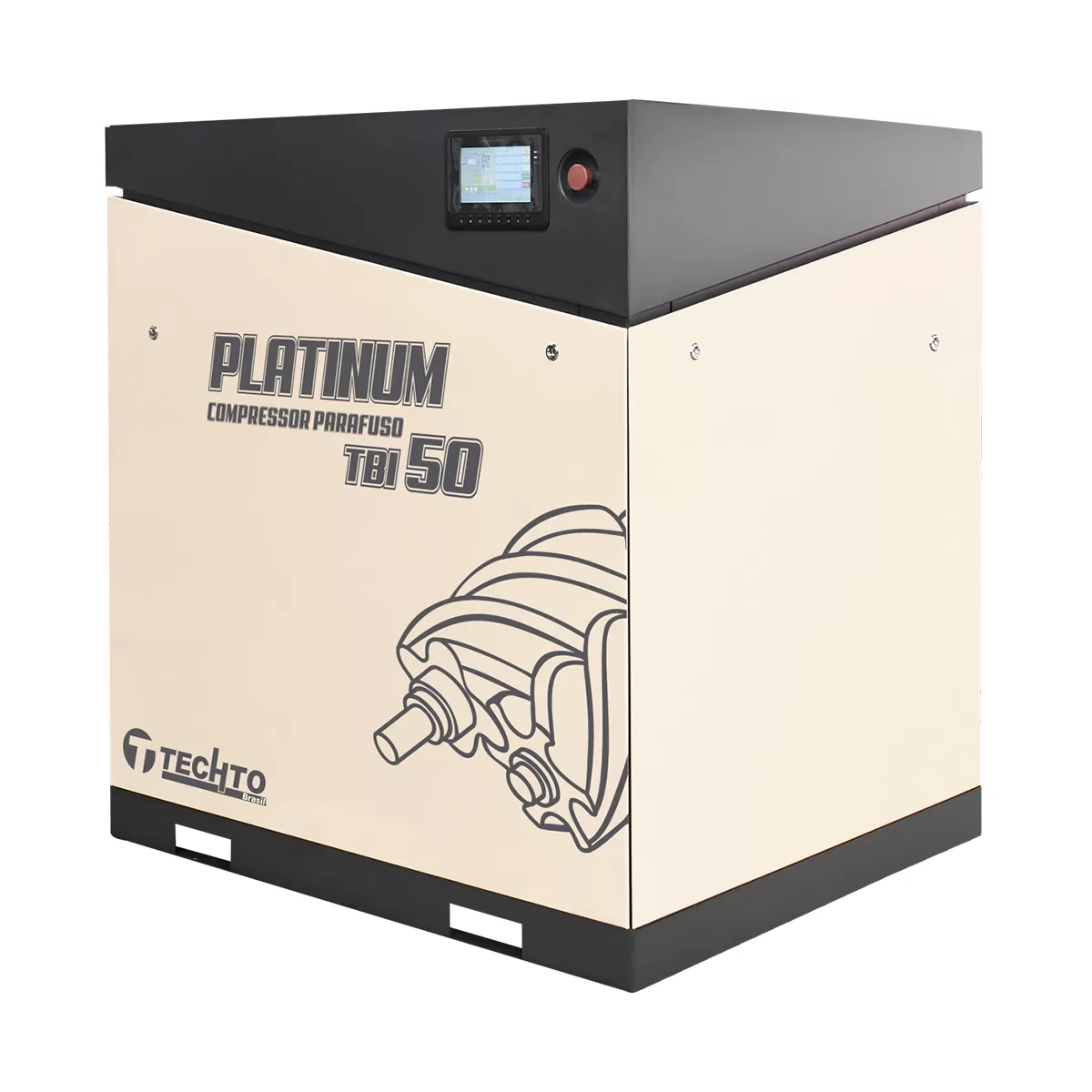 Compressor de Ar Parafuso Techto TBI 50 Platinum Ar Direto 380V - Imagem 2