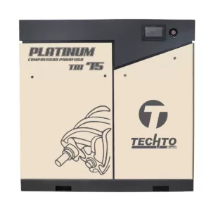 Compressor de Ar Parafuso Techto TBI 75 Platinum Ar Direto 380V