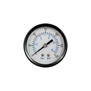 Manômetro de Pressão 1/4" Horizontal 140 Psi 10 Bar