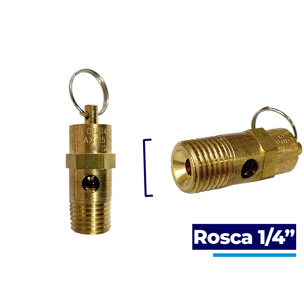 Válvula de Segurança Chiaperini 1/4 190 lbs Para Compressores de Alta Pressão