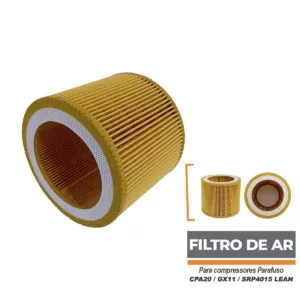 Filtro de Ar Para Compressor Parafuso CPA20/GX11/SRP4015LEAN/HC10