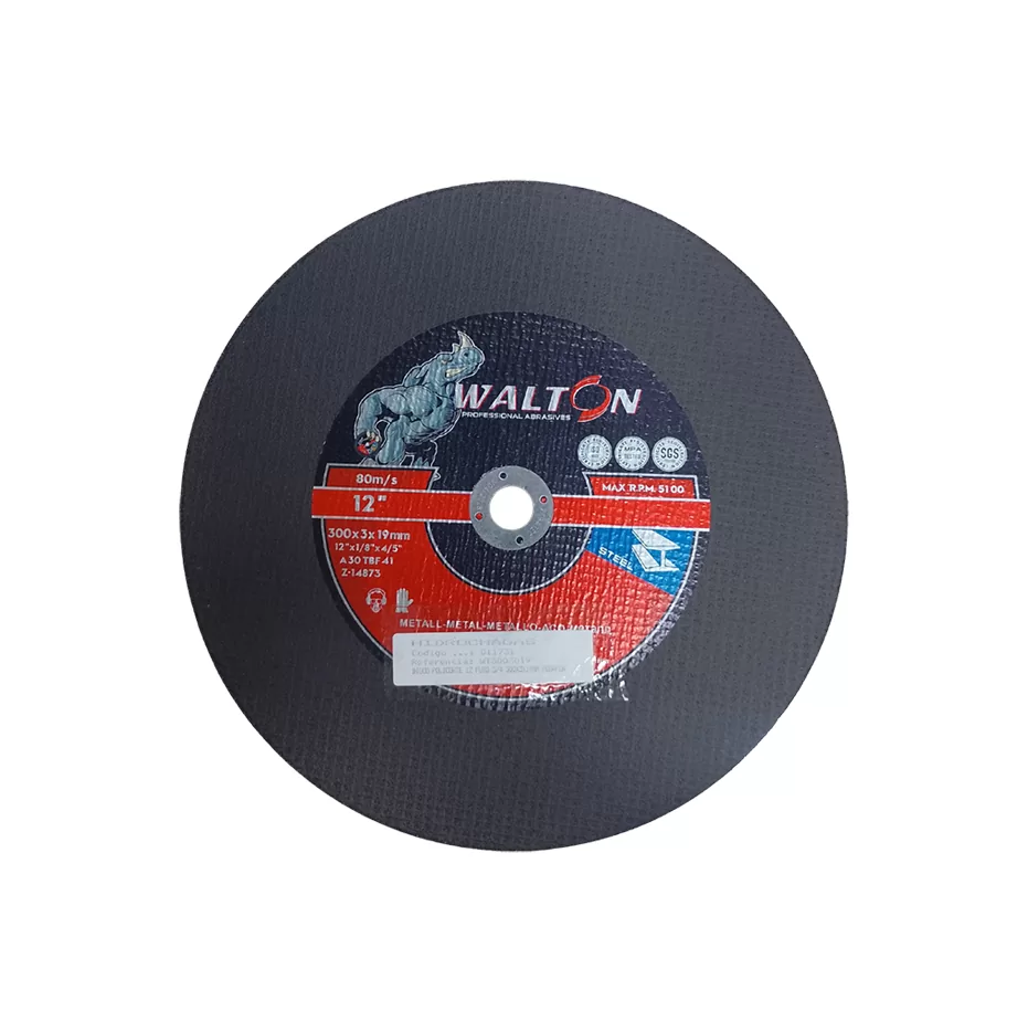 Disco de Policorte 12 Furo 3/4" 300X3X19mm