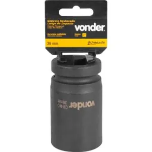Soquete sextavado longo de impacto, 36 mm, encaixe de 1", VONDER