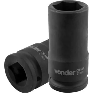 Soquete Sextavado Longo de Impacto Encaixe de 3/4″ x 27mm VONDER